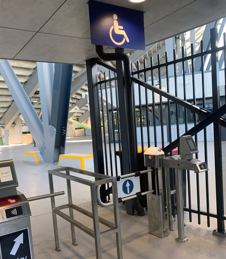 CommBank Stadium Accessible Gates
